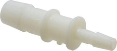 Made in USA - Nylon Single Barbed Tube Reducer - Natural - Industrial Tool & Supply