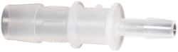 Made in USA - Polypropylene Single Barbed Tube Reducer - Natural - Industrial Tool & Supply