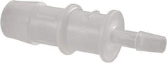 Made in USA - Polypropylene Single Barbed Tube Reducer - Natural - Industrial Tool & Supply