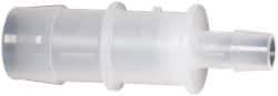 Made in USA - Polypropylene Single Barbed Tube Reducer - Natural - Industrial Tool & Supply