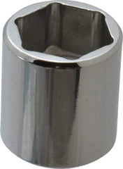 Proto - 5/8", 3/8" Drive, Standard Hand Socket - 6 Points, 15/16" OAL, Chrome Finish - Industrial Tool & Supply