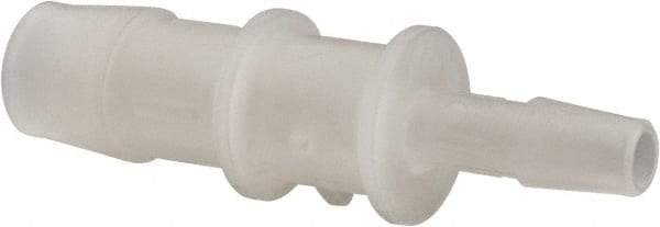 Made in USA - Kynar Single Barbed Tube Reducer - Natural - Industrial Tool & Supply