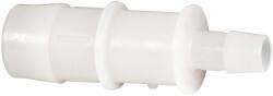 Made in USA - Kynar Single Barbed Tube Reducer - Natural - Industrial Tool & Supply