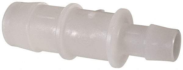 Made in USA - Kynar Single Barbed Tube Reducer - Natural - Industrial Tool & Supply