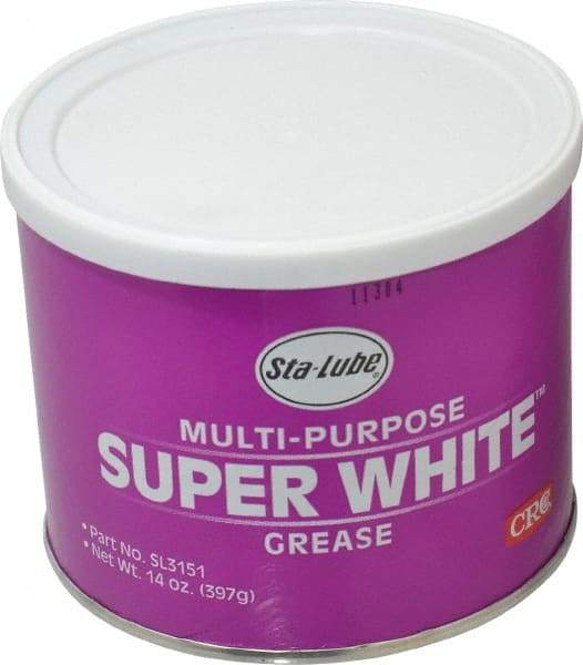 CRC - 14 oz Can Lithium General Purpose Grease - White, 300°F Max Temp, NLGIG 1-1/2, - Industrial Tool & Supply