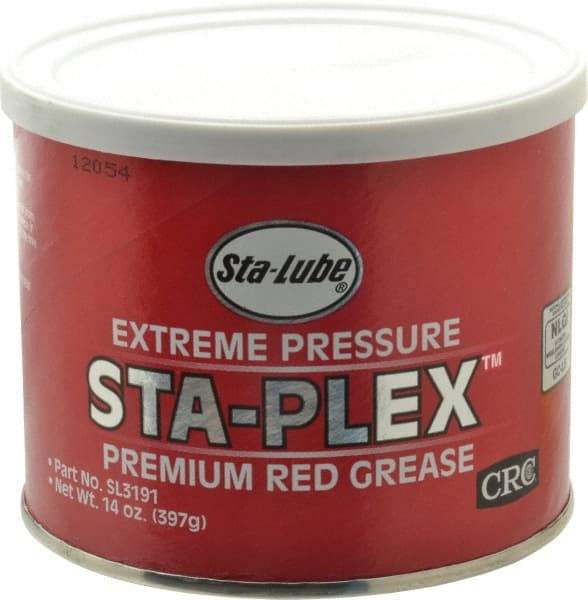 CRC - 14 oz Can Lithium Extreme Pressure Grease - Red, Extreme Pressure & Food Grade, 325°F Max Temp, NLGIG 2, - Industrial Tool & Supply