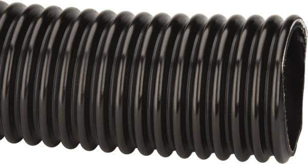 Kuriyama of America - 4" ID x 4.76" OD, 35 Max psi, Full In. Hg, Dry Material Handling & Transfer Hose - Polyurethane, 6" Bend Radius, 100' Coil Length, Black - Industrial Tool & Supply