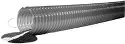 Kuriyama of America - 3" ID x 3.7" OD, 40 Max psi, Full In. Hg, Dry Material Handling & Transfer Hose - Polyurethane, 9" Bend Radius, 60' Coil Length, Clear - Industrial Tool & Supply