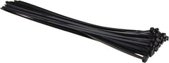 Thomas & Betts - 24" Long Black Nylon Standard Cable Tie - 175 Lb Tensile Strength, 2.15mm Thick, 7.2" Max Bundle Diam - Industrial Tool & Supply