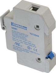 Ferraz Shawmut - 1 Pole, 1000 VDC and 800 VAC, 30 Amp, DIN Rail Mount Fuse Holder - Compatible with CC Class, 1-1/2 Inch Long x 0.69 Inch Wide and 13/32 Inch Diameter Fuse - Industrial Tool & Supply