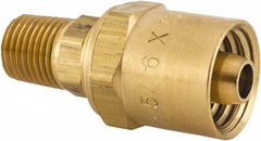 Dixon Valve & Coupling - 1/4 NPTF, Reusable Hose Male Fitting - 5/16" Hose ID x 11/16" Hose OD - Industrial Tool & Supply