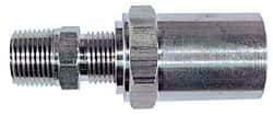 Dixon Valve & Coupling - 1/4 NPTF, Reusable Hose Male Fitting - 1/2" Hose ID x 1" Hose OD - Industrial Tool & Supply
