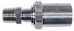 Dixon Valve & Coupling - 1/4 NPTF, Reusable Hose Male Fitting - 1/2" Hose ID x 1" Hose OD - Industrial Tool & Supply