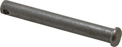 Value Collection - 3/8" Pin Diam, 3" OAL, Standard Clevis Pin - 5/32" Hole, 2-27/32" Usable Length, Uncoated Stainless Steel - Industrial Tool & Supply