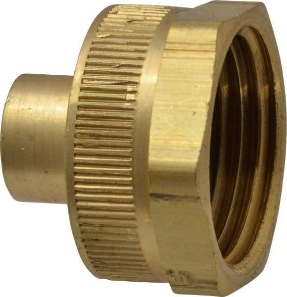 Dixon Valve & Coupling - 1/8 NPTF & 3/4 NH Garden Hose Fitting - Brass, Female Hose to Female Pipe Connector - Industrial Tool & Supply