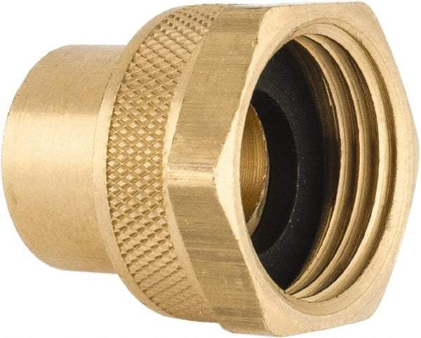 Dixon Valve & Coupling - 3/8 NPTF & 3/4 NH Garden Hose Fitting - Brass, Female Hose to Female Pipe Connector - Industrial Tool & Supply