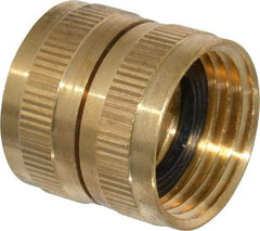 Cerro - 3/4 NH Garden Hose Fitting - Brass, Female Hose to Female Hose Swivel Connector - Industrial Tool & Supply