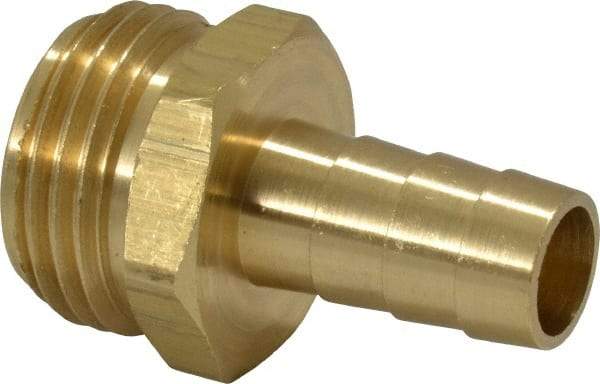 Dixon Valve & Coupling - 3/4 NH Garden Hose Fitting - Brass, Short Shank Male Connector - Industrial Tool & Supply