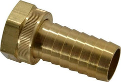 Dixon Valve & Coupling - 1 NH Garden Hose Fitting - Brass, Long Shank Female Swivel Connector - Industrial Tool & Supply