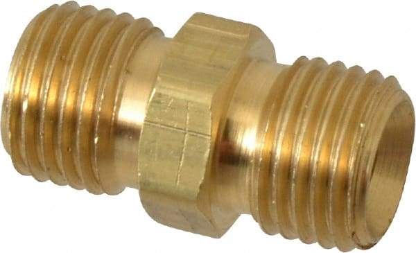 Dixon Valve & Coupling - 1/4 Male Thread, Brass Industrial Pipe Hex Nipple - MNPSM, 1,000 psi - Industrial Tool & Supply