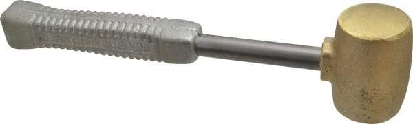 American Hammer - 5 Lb Head 2" Face Brass Head Hammer - 13-1/2" OAL, Aluminum Handle - Industrial Tool & Supply