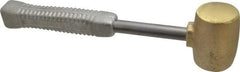 American Hammer - 5 Lb Head 2" Face Brass Head Hammer - 13-1/2" OAL, Aluminum Handle - Industrial Tool & Supply