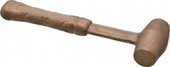 American Hammer - 1/2 Lb Head 3/4" Face Bronze Head Hammer - 6" OAL, Aluminum Handle - Industrial Tool & Supply