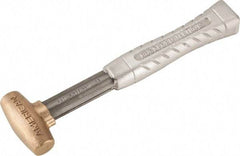 American Hammer - 1 Lb Head 1" Face Bronze Head Hammer - 11-1/2" OAL, Aluminum Handle - Industrial Tool & Supply