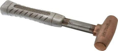 American Hammer - 1-1/2 Lb Head 1" Face Bronze Head Hammer - 11-1/2" OAL, Aluminum Handle - Industrial Tool & Supply