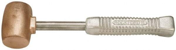 American Hammer - 5 Lb Head 2" Face Bronze Head Hammer - 13-1/2" OAL, Aluminum Handle - Industrial Tool & Supply