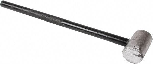 American Hammer - 18 Lb Head 3-1/2" Face Lead Alloy Nonmarring Lead Hammer - 29" OAL, Aluminum Handle - Industrial Tool & Supply