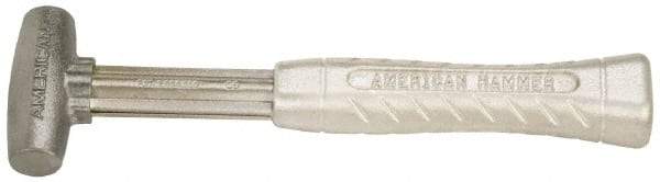 American Hammer - 1 Lb Head 1" Face Zinc Aluminum Alloy Nonmarring Hammer - 11-1/2" OAL, Aluminum Handle - Industrial Tool & Supply