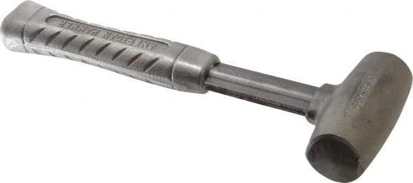 American Hammer - 3 Lb Head 1-1/2" Face Zinc Aluminum Alloy Nonmarring Hammer - 11-1/2" OAL, Aluminum Handle - Industrial Tool & Supply