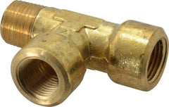 Cerro - 1/2 Male Thread x 1/2 Female Thread, Brass Industrial Pipe Street Tee - MNPTF x FNPTF, 1,200 psi - Industrial Tool & Supply