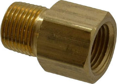 Dixon Valve & Coupling - 1/2 Male Thread x 1/2 Female Thread, Brass Industrial Pipe Adapter - MNPTF x FNPTF, 1,000 psi - Industrial Tool & Supply