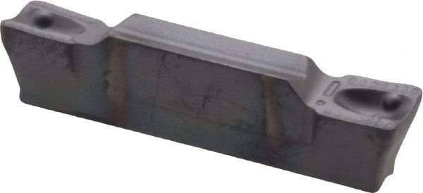 Iscar - 318040GRIP Y Grade IC908, 3.18mm Cutting Width Carbide Grooving Insert - 1.9mm Max Depth of Cut, Neutral, 0.4mm Corner Radius, TiAlN Finish - Industrial Tool & Supply