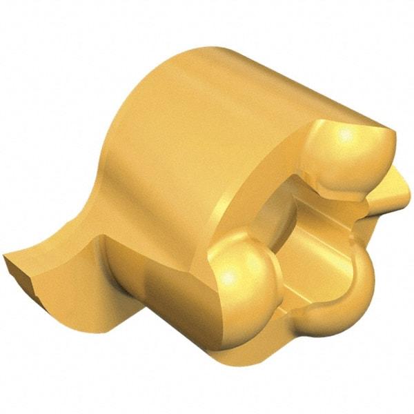 Iscar - 8100000GIQL Grade IC528, 1mm Cutting Width Carbide Grooving Insert - 1.5mm Max Depth of Cut, Left Hand, TiCN/TiN Finish - Industrial Tool & Supply