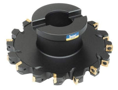 Iscar - Shell Mount B Connection, 3/4" Cutting Width, 2-1/4" Depth of Cut, 8" Cutter Diam, 2" Hole Diam, 8 Tooth Indexable Slotting Cutter - FDN Toolholder, X/QPMT 1205PDTN-HQ Insert - Industrial Tool & Supply