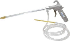 Guardair - 150 Max psi Safety Extension Tube Pistol Type Lever Blow Gun with 6' Siphon Tube - 1/4 NPT, 12" Tube Length, Aluminum - Industrial Tool & Supply