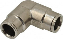 Norgren - 1/2" Outside Diam, Nickel Plated Brass Push-to-Connect Tube Union Elbow - 260 Max psi, Tube to Tube Connection - Industrial Tool & Supply