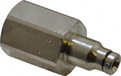 Norgren - 1/4 NPTF, Nickel Plated Brass Push-to-Connect Tube Female Connector - 260 Max psi, Tube to Male NPT Connection - Industrial Tool & Supply
