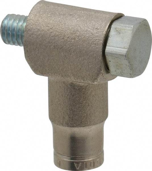 Norgren - 10-32 UNF, Nickel Plated Brass Push-to-Connect Tube Banjo Elbow - 260 Max psi, Tube to Male Connection - Industrial Tool & Supply