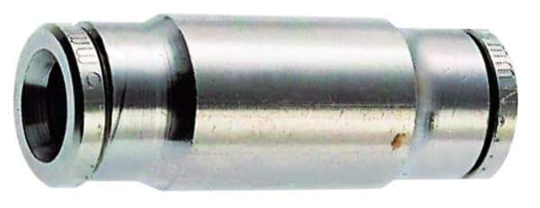 Norgren - 3/8" Outside Diam, Nickel Plated Brass Push-to-Connect Tube Conversion Union - 260 Max psi, Tube to Tube Connection - Industrial Tool & Supply