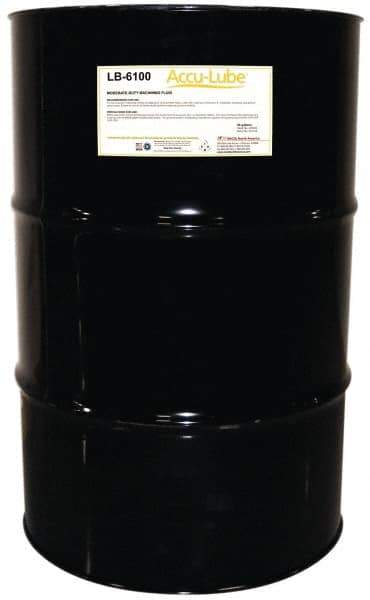 Accu-Lube - Accu-Lube LB-6100, 55 Gal Drum Cutting & Sawing Fluid - Natural Ingredients, For Cutting, Drilling, Grinding, Milling, Punching, Stamping, Tapping - Industrial Tool & Supply