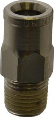 Norgren - 1/4" Outside Diam, 1/8 BSPT, Nickel Plated Brass Push-to-Connect Tube Male Connector - 260 Max psi, Tube to Male Connection - Industrial Tool & Supply