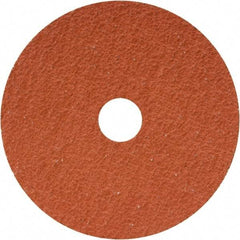 Camel Grinding Wheels - 7" Diam 7/8" Hole 60 Grit Fiber Disc - Medium Grade, Ceramic, 8,600 Max RPM - Industrial Tool & Supply