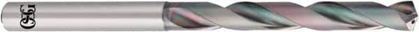 OSG - 8.7mm 140° Solid Carbide Jobber Drill - EgiAs Finish, Right Hand Cut, Spiral Flute, Straight Shank, 128mm OAL - Industrial Tool & Supply