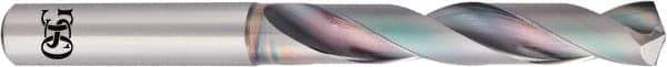OSG - 13.1mm 140° Solid Carbide Jobber Drill - EgiAs Finish, Right Hand Cut, Spiral Flute, Straight Shank, 124mm OAL - Industrial Tool & Supply