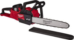 Milwaukee Tool - 18 Volt, Battery Powered Chainsaw - 16" Guide Bar Length, 6,600 RPM, 3/8" Chain Pitch, 0.043" Chain Gauge - Industrial Tool & Supply