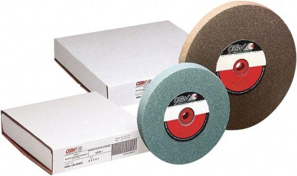 CGW Abrasives - 24 Grit Aluminum Oxide Bench & Pedestal Grinding Wheel - 8" Diam x 1-1/4" Hole x 1" Thick, 3600 Max RPM, Vitrified Bond - Industrial Tool & Supply